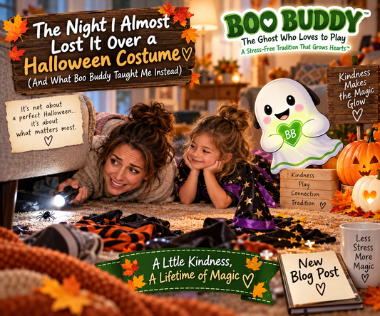 The Night I Almost Lost It Over a Halloween Costume (And What Boo Buddy Taught Me Instead)